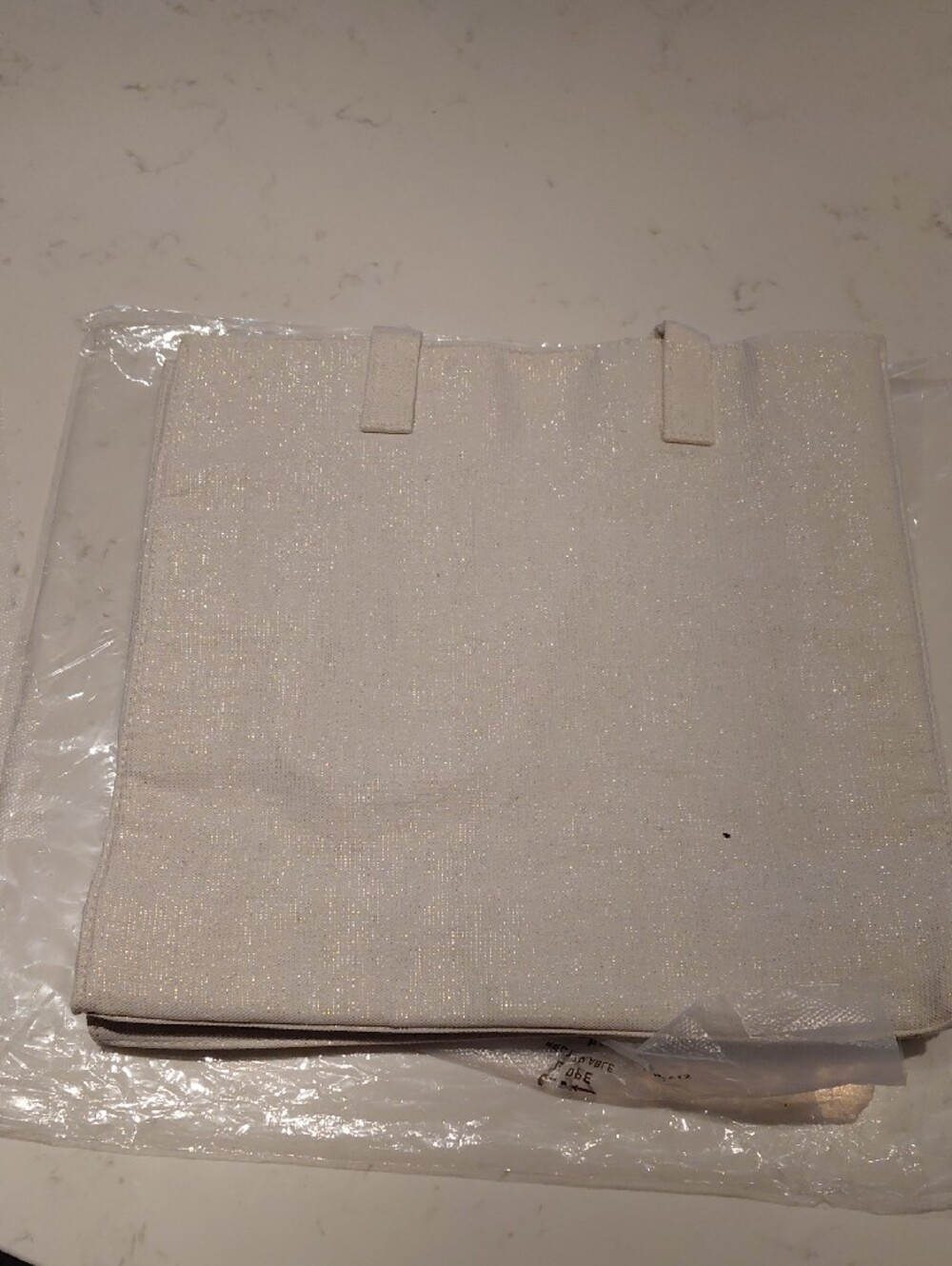 Marc Jacobs Cream Tote with Gold Floral Accents - Picture 2 of 2